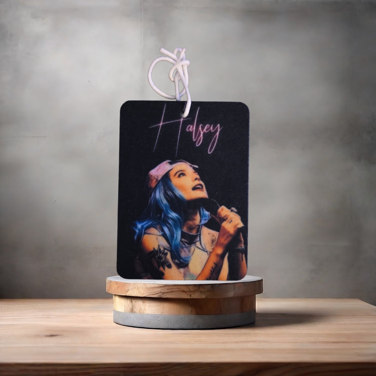 Halsey poster car air freshener. Many scents to choose from.