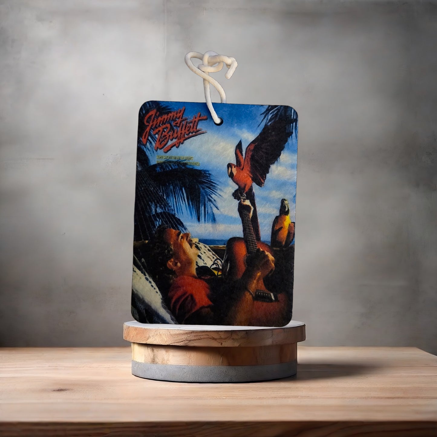 Jimmy Buffet car air freshener. Many scents to choose from.