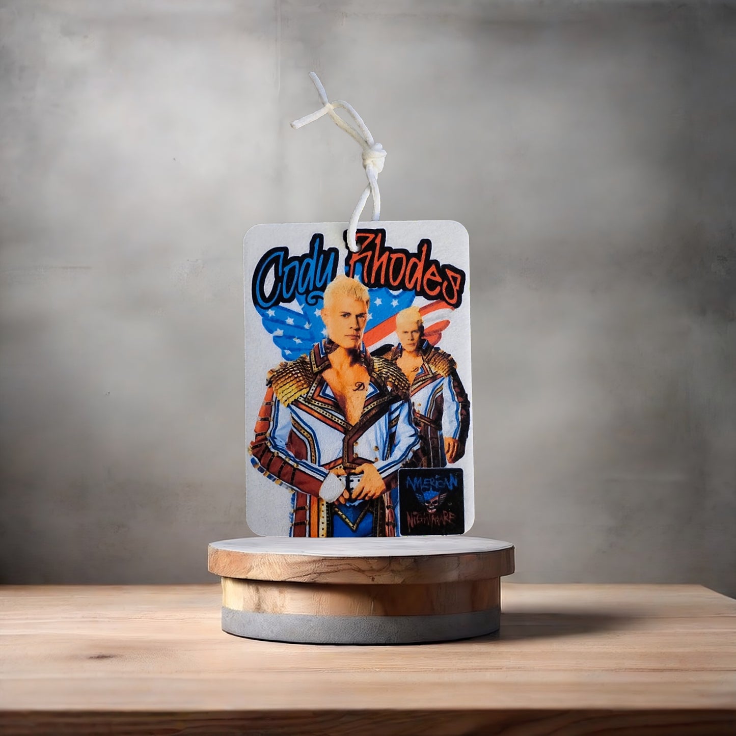 Cody Rhodes car air freshener. Many scents to choose from.