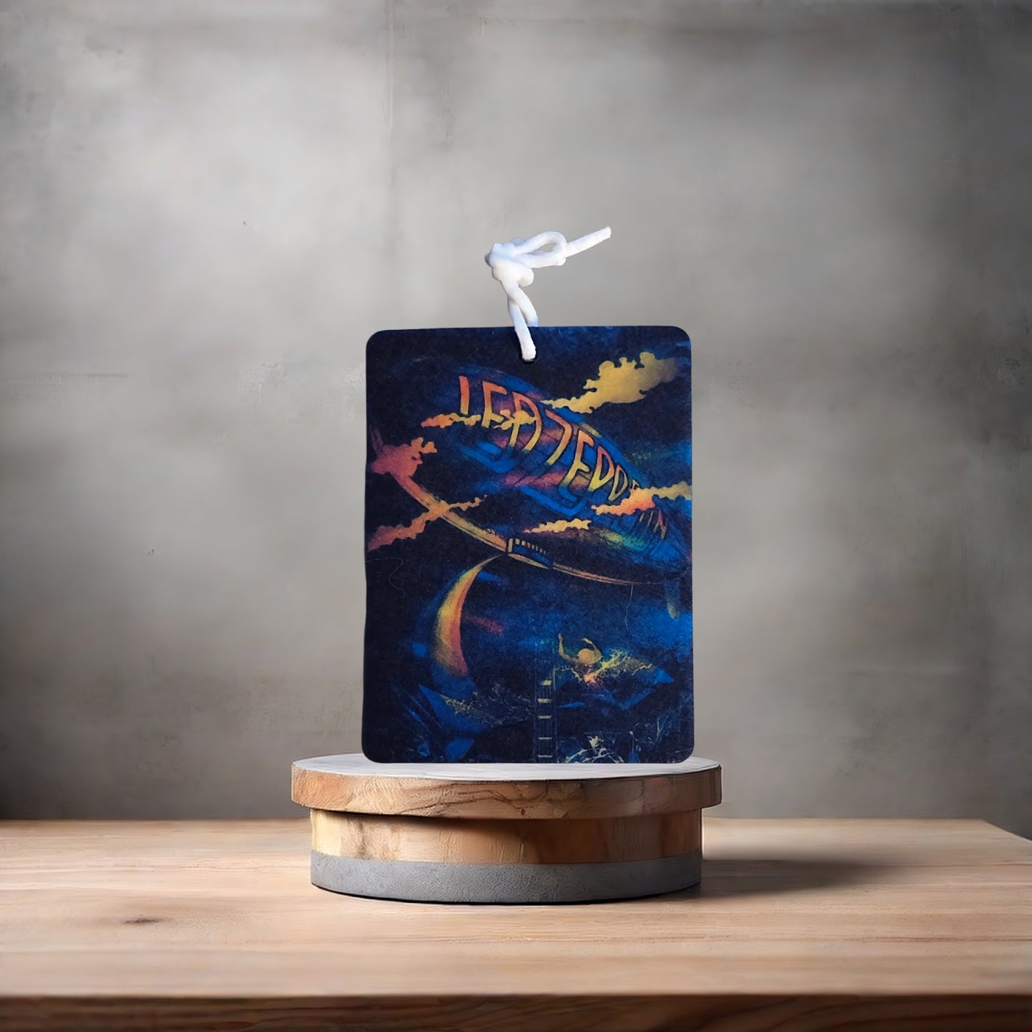 Led Zeppelin car air freshener. Many scents to choose from.