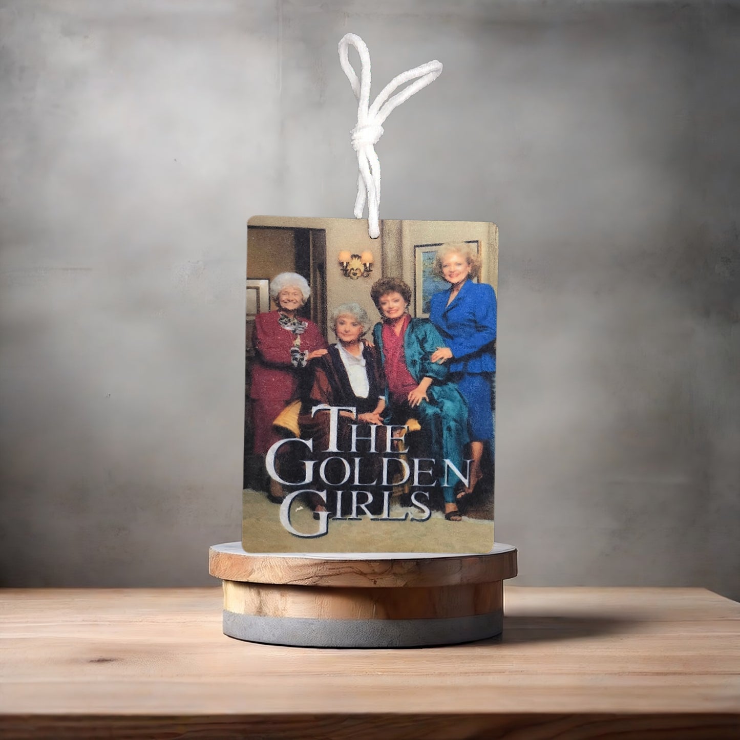 The Golden Girls car air freshener. Many scents to choose from.
