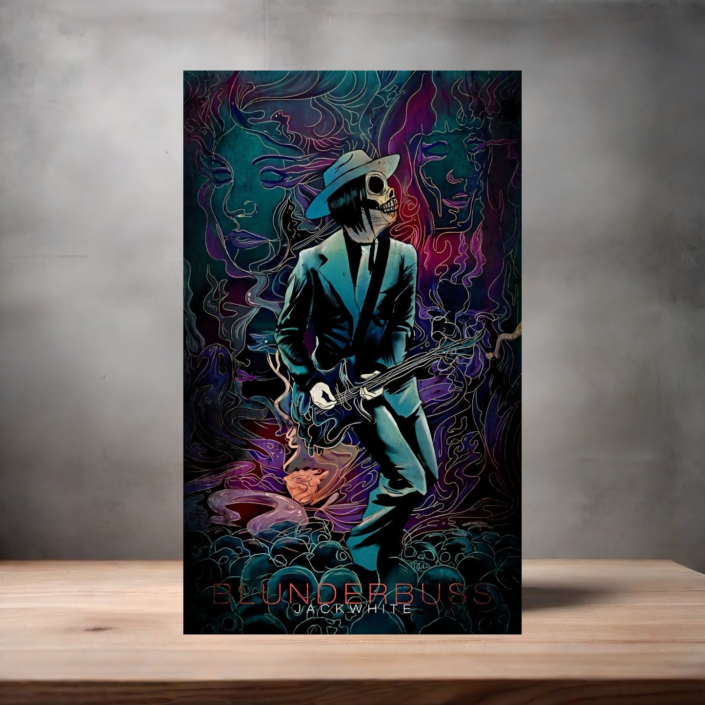 Jack White Blunderbuss poster on aluminum print. Multiple sizes available.