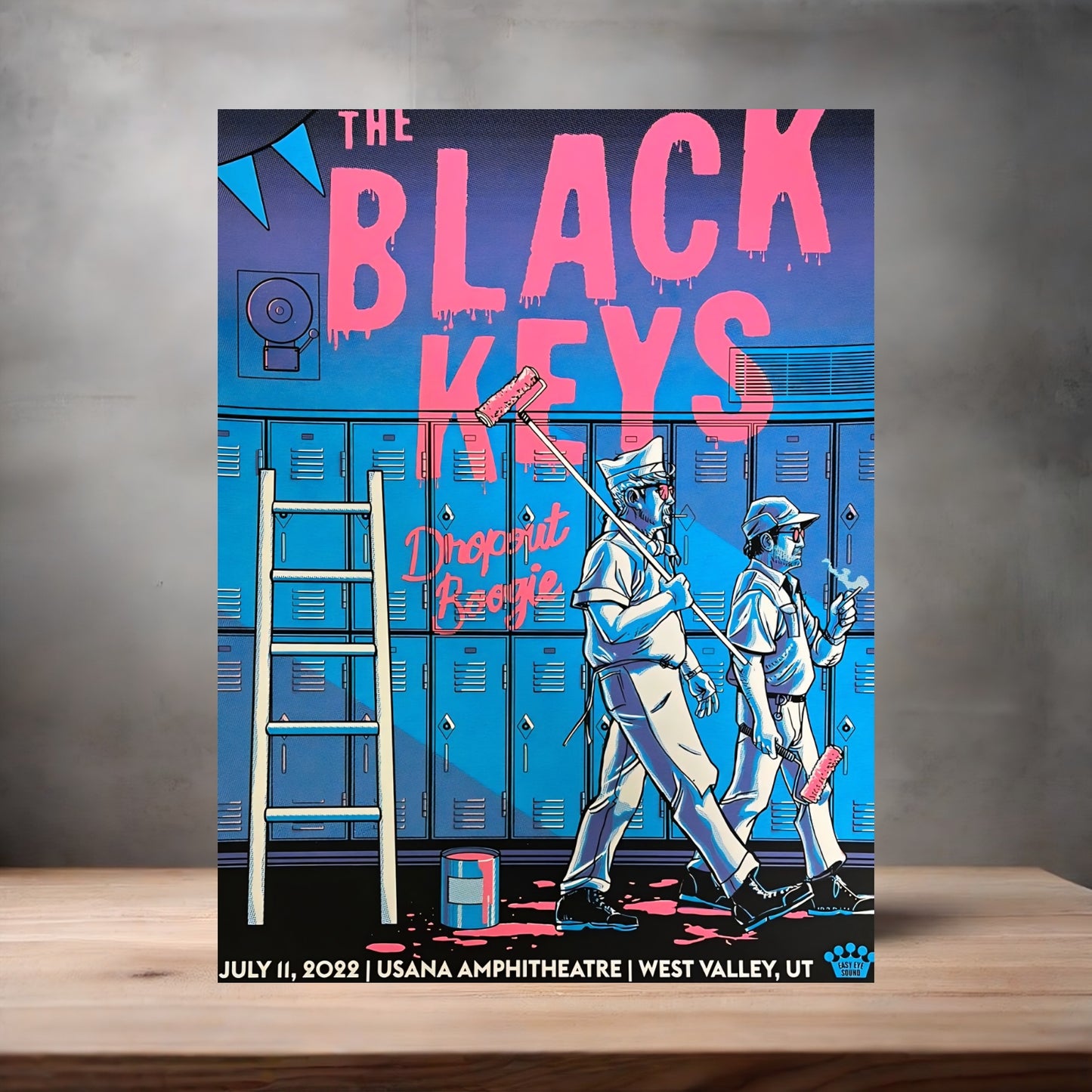 The Black Keys concert poster on aluminum print. Multiple sizes available. V4