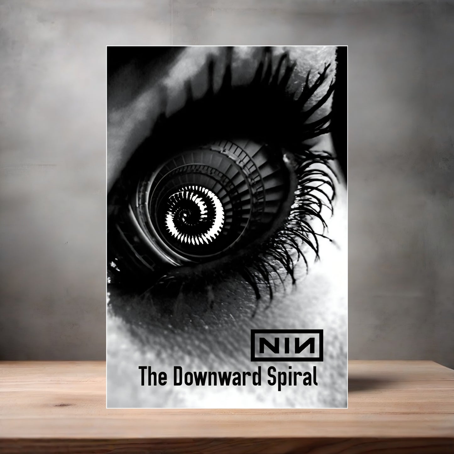 Nine Inch Nails poster on aluminum print. Multiple sizes available. The Downward Spiral
