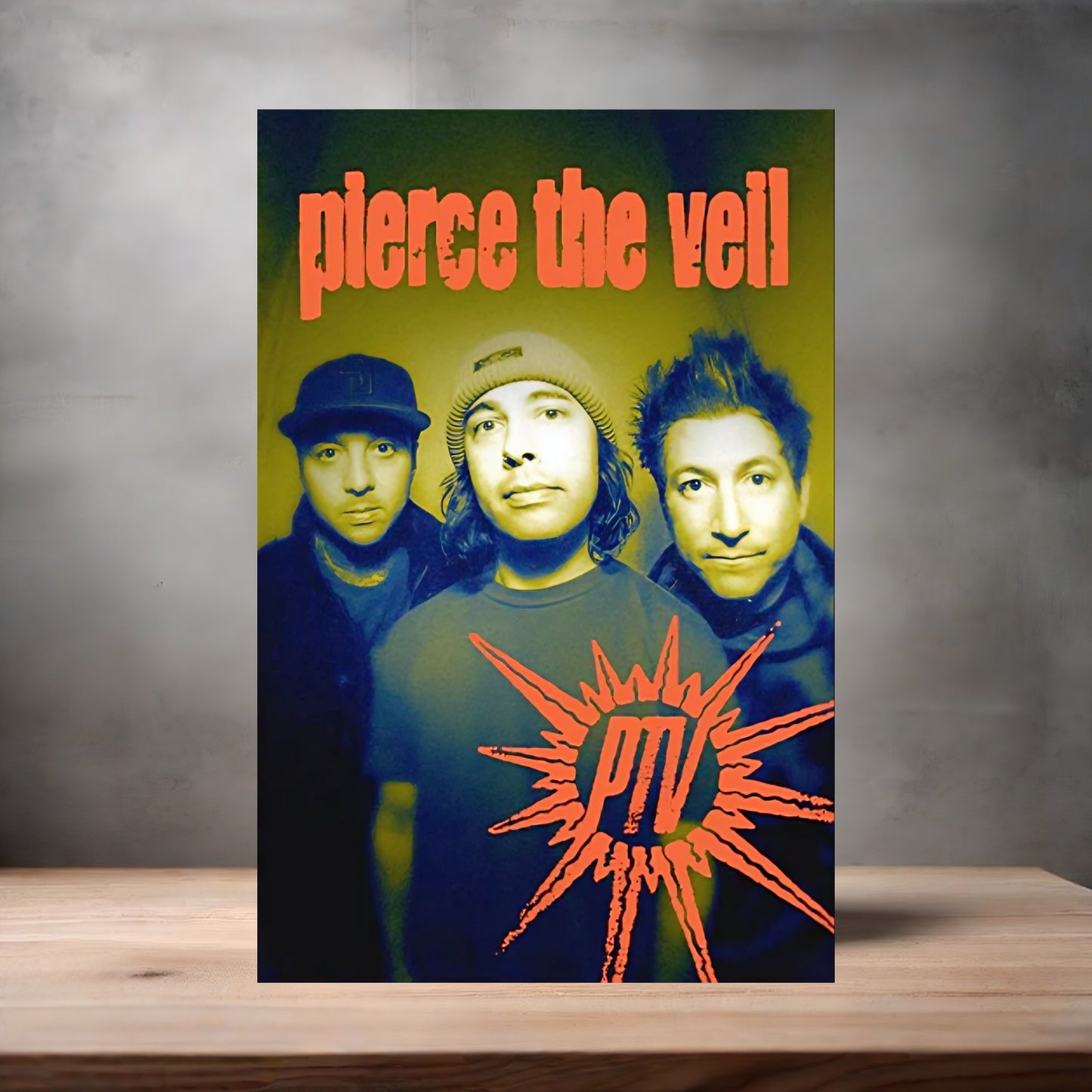 Pierce the Veil poster on aluminum print. Multiple sizes available. C