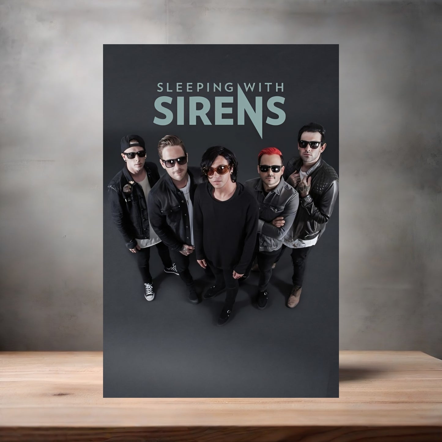 Sleeping with Sirens poster on aluminum print. Multiple sizes available, D