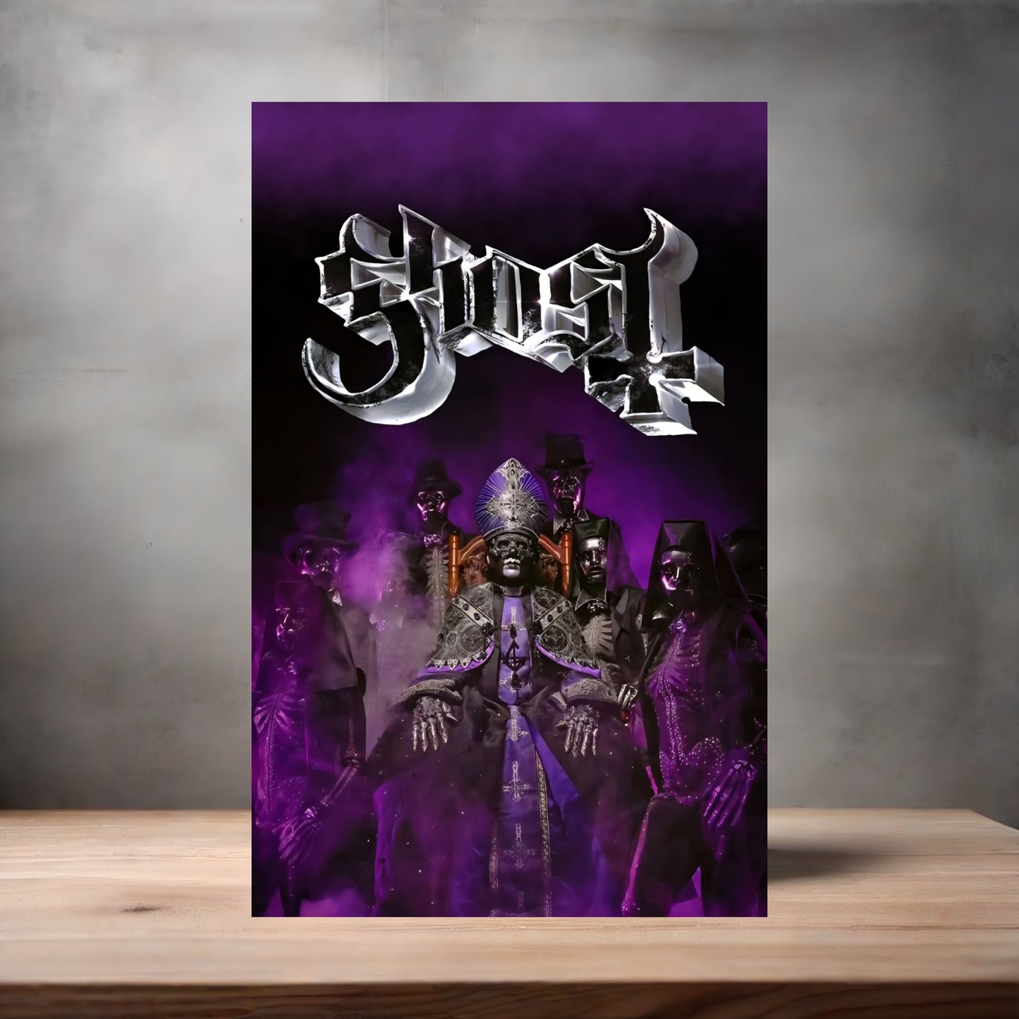 Ghost band poster on aluminum print. Multiple sizes available. E