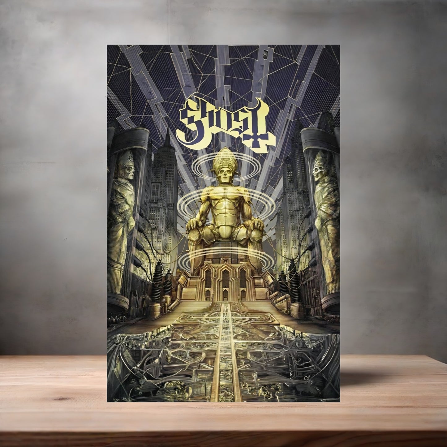 Ghost band poster on aluminum print. Multiple sizes available. D