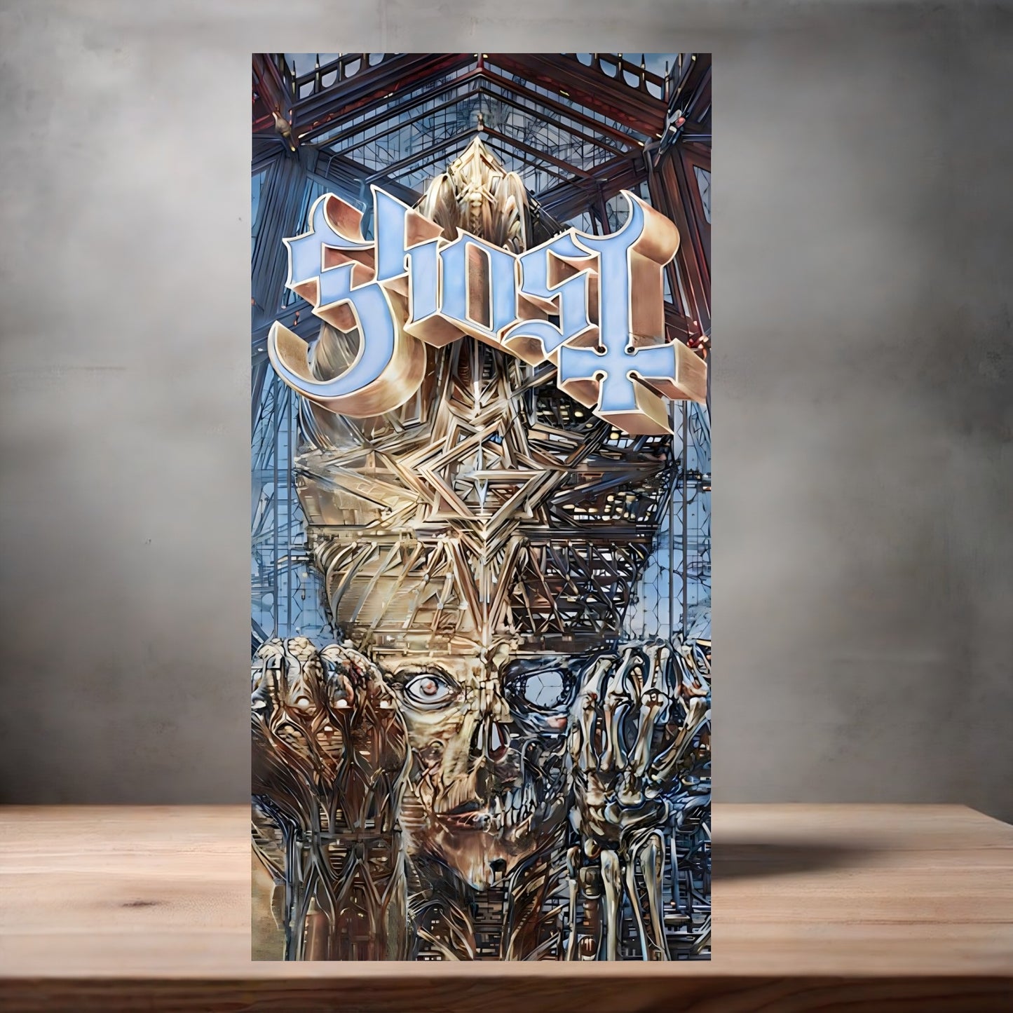 Ghost band poster on aluminum print. Multiple sizes available. C