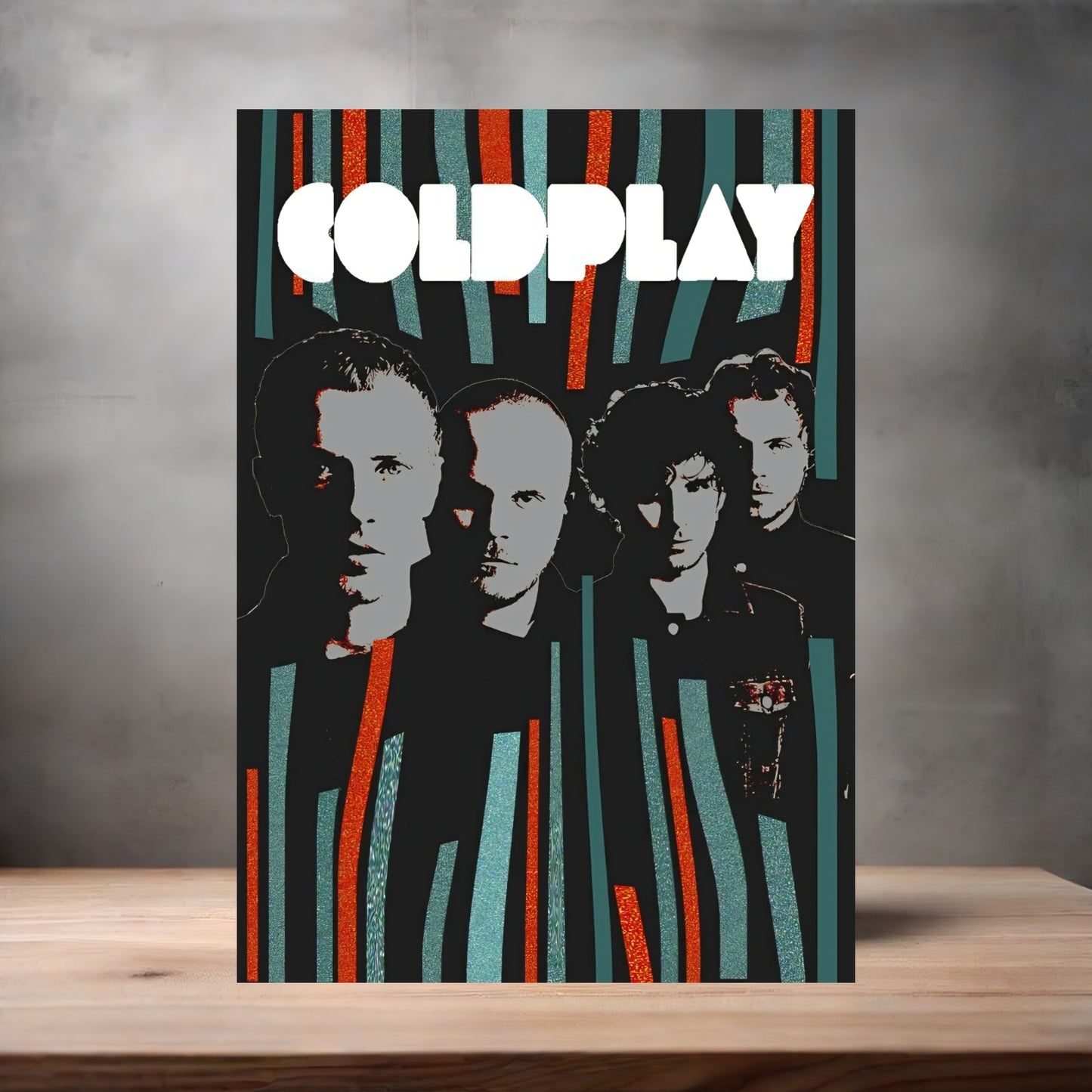 Coldplay poster on aluminum print. Multiple sizes available. A