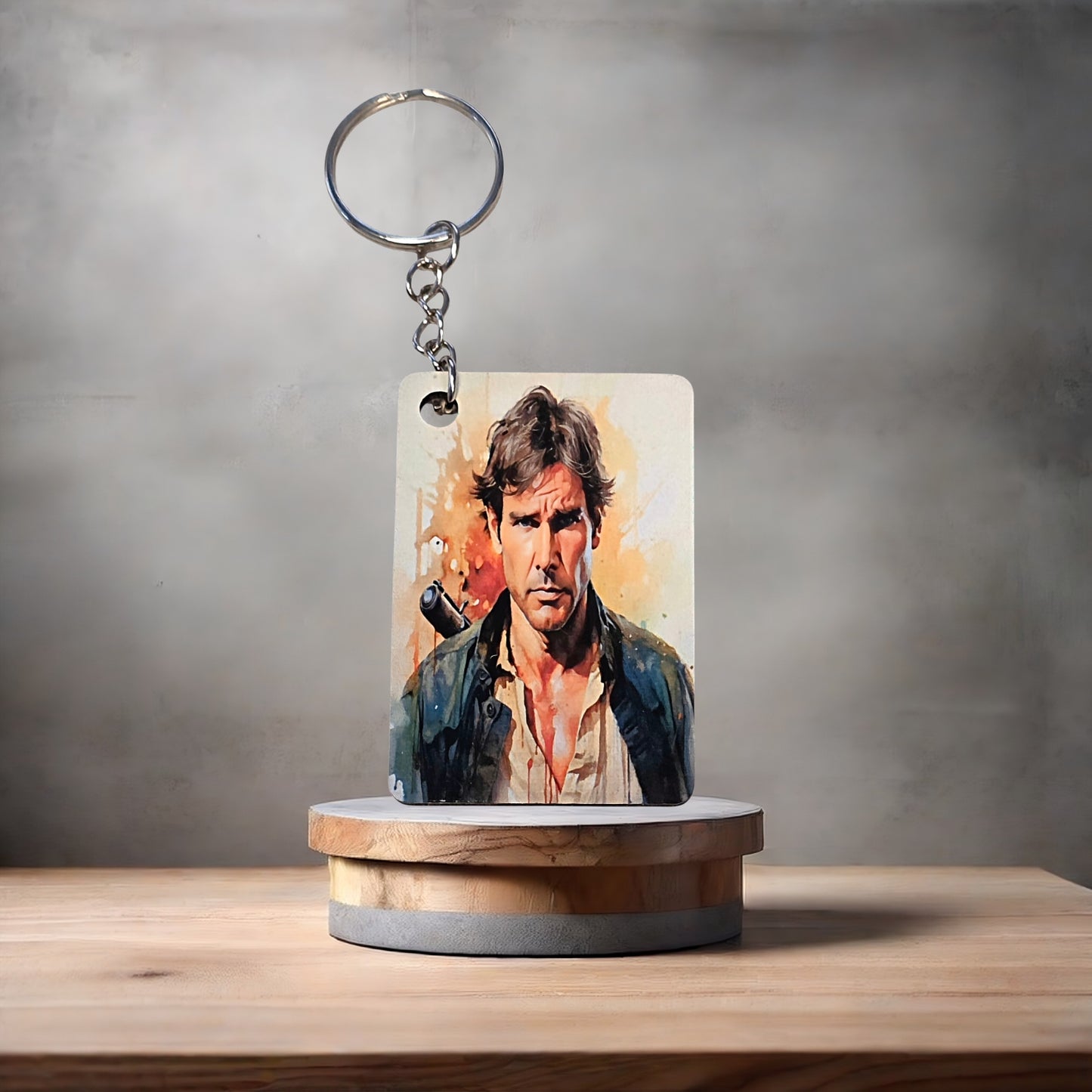 Star Wars watercolor keychain. Hans Solo