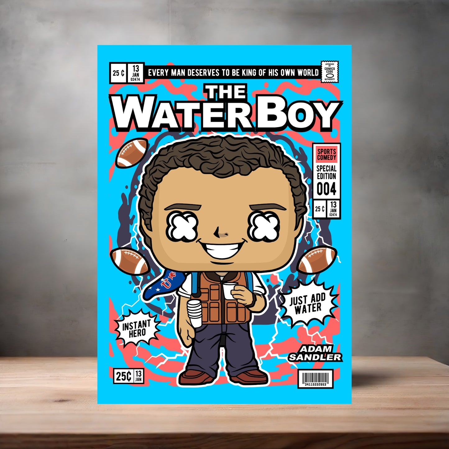 Funko Pop aluminum poster. Multiple sizes available. The Waterboy