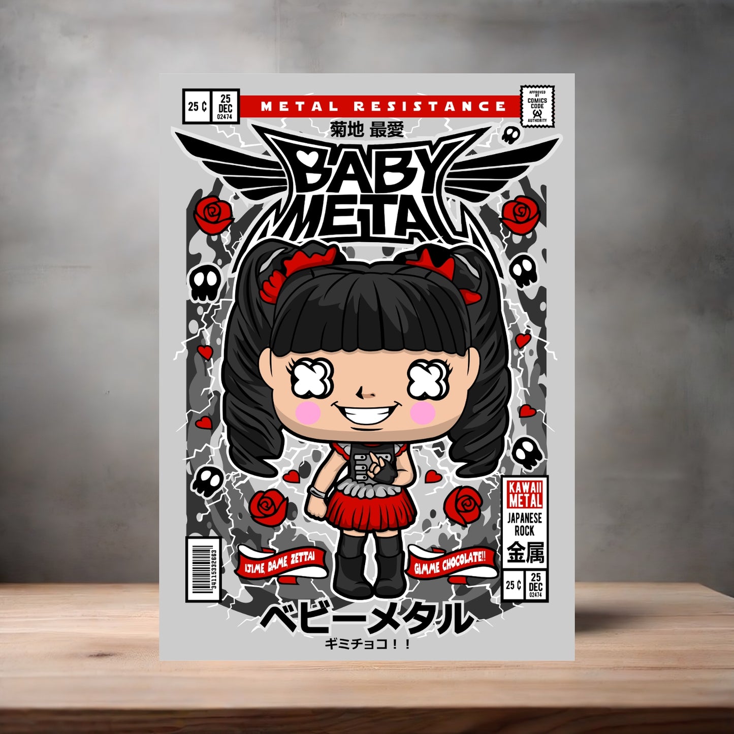 Funko Pop aluminum poster. Multiple sizes available. Baby Metal