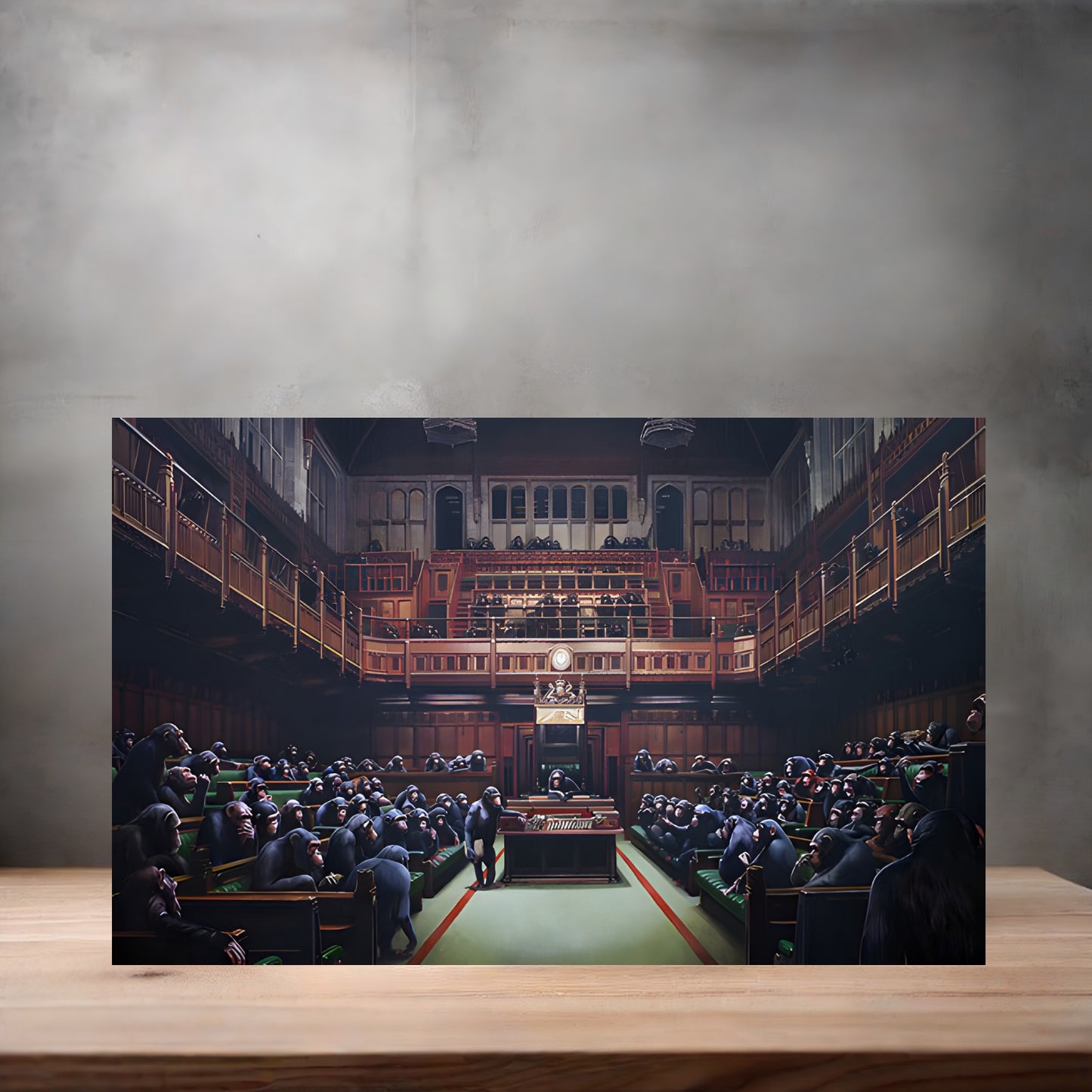 Banksy Graffiti Pop Art metal poster. Multiple sizes available. Devolved Parliament