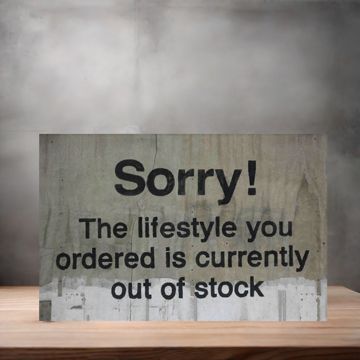 Banksy Graffiti Pop Art metal poster. Multiple sizes available. Sorry, the Lifestyle you ordered