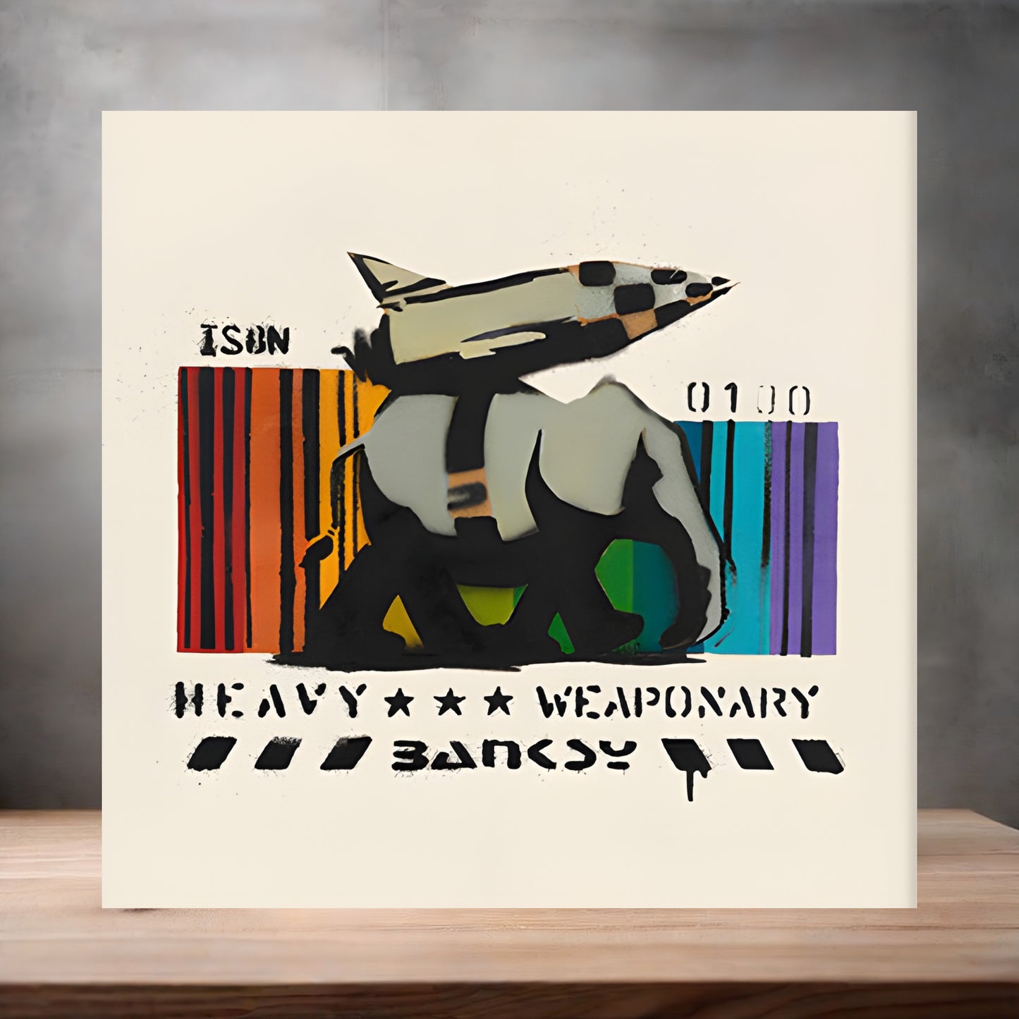 Banksy Graffiti Pop Art metal poster. Multiple sizes available. Heavy Weaponary
