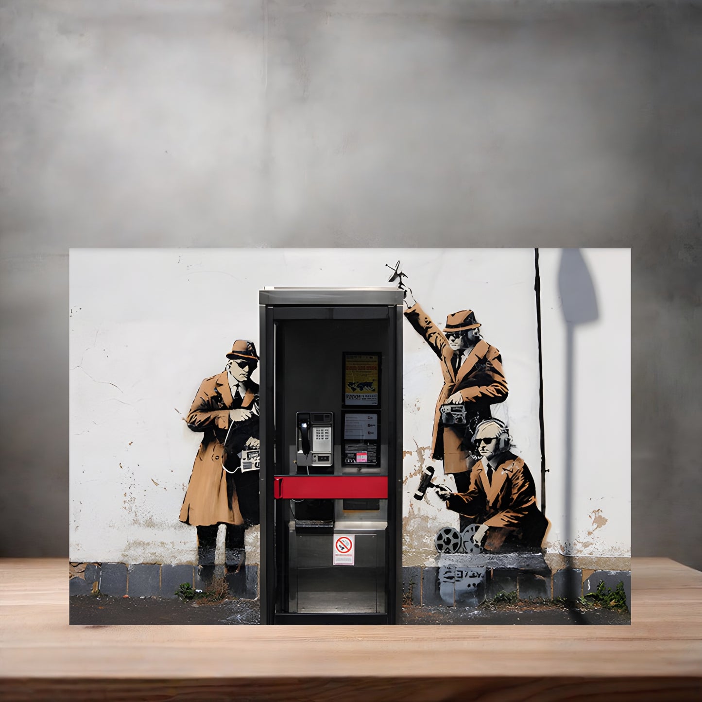 Banksy Graffiti Pop Art metal poster. Multiple sizes available. Spy Booth
