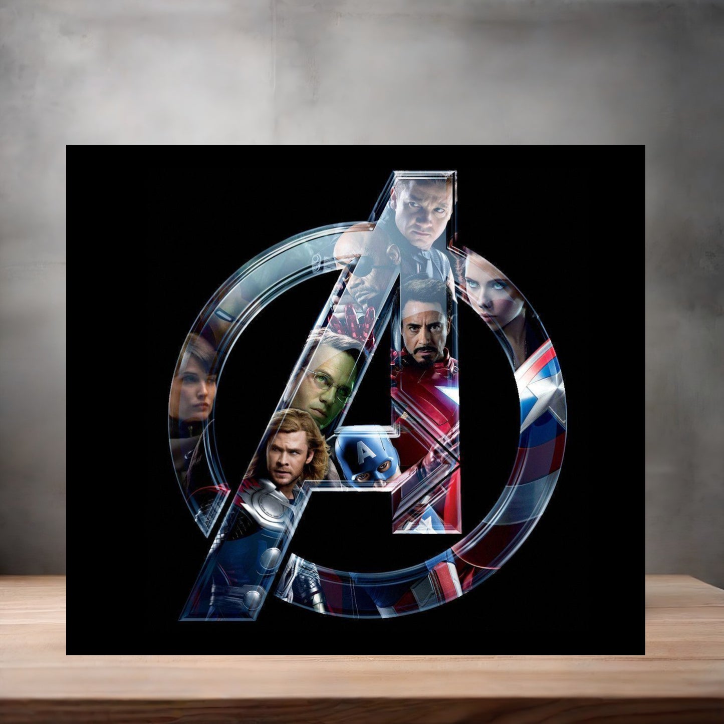 Marvel The Avengers 8" x 10" metal poster. Superheroes v8