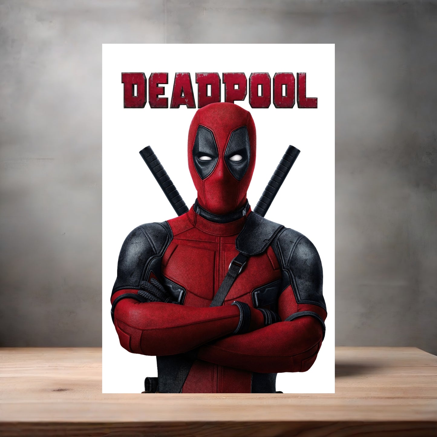 Marvel Studios metal movie poster multiple size options. Deadpool version 2