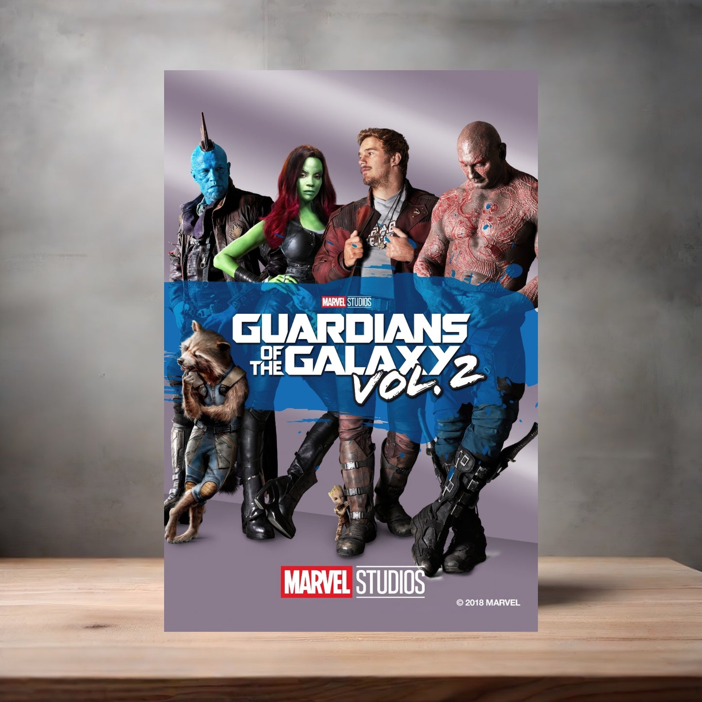 Marvel Studios metal movie poster multiple size options. Guardians of the Galaxy volume 2