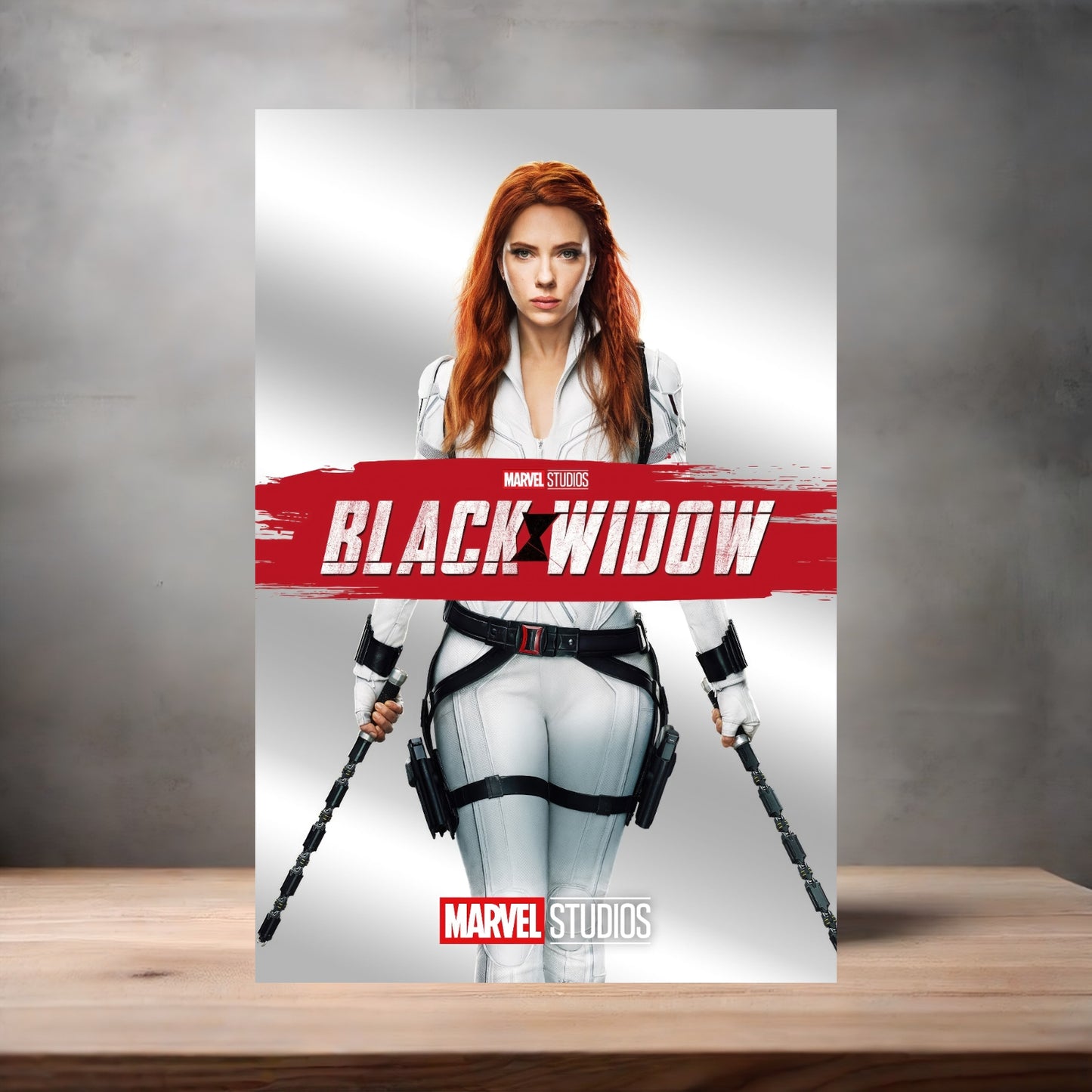 Marvel Studios metal movie poster multiple size options. Black Widow version 2
