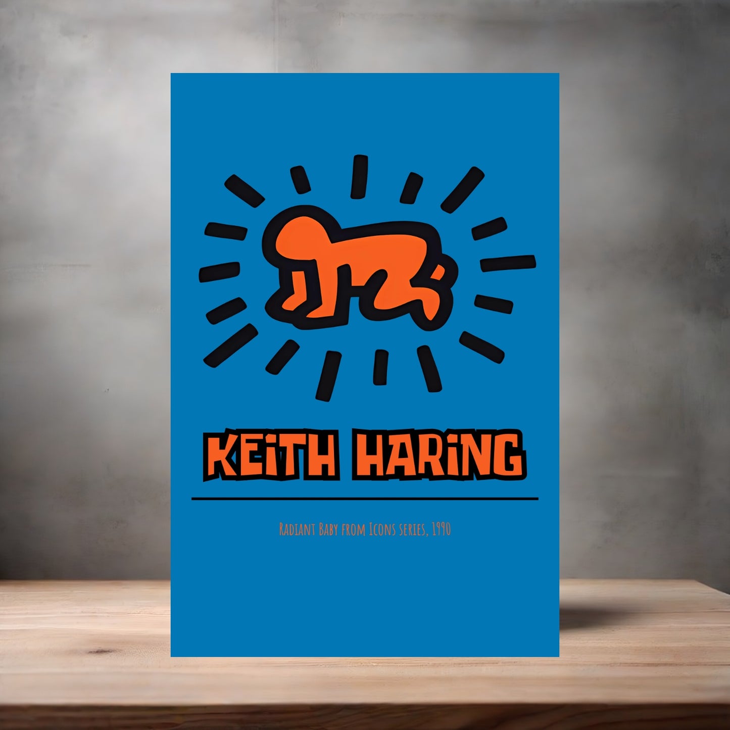 Keith Haring Pop Art metal poster. Multiple sizes available. Radiant Baby