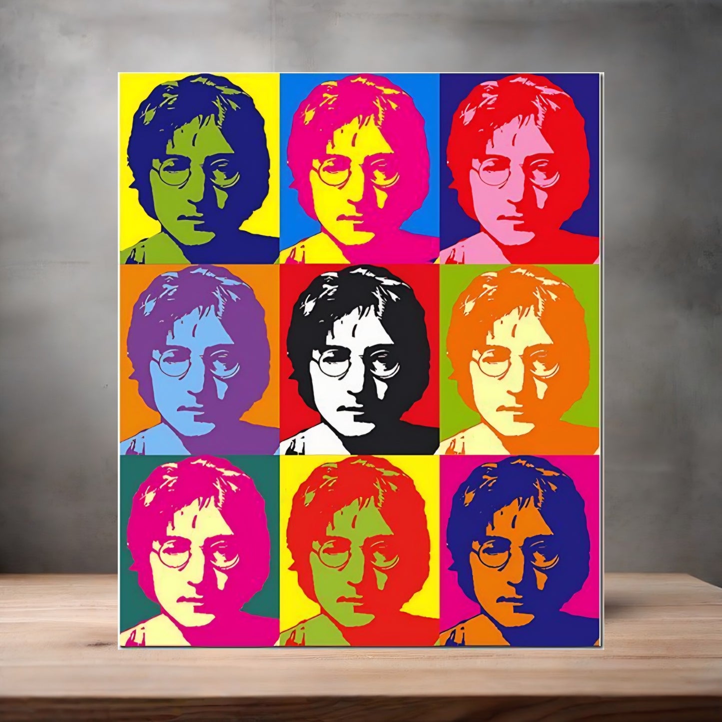 Andy Warhol Pop Art metal poster. Multiple sizes available. John Lennon 9x