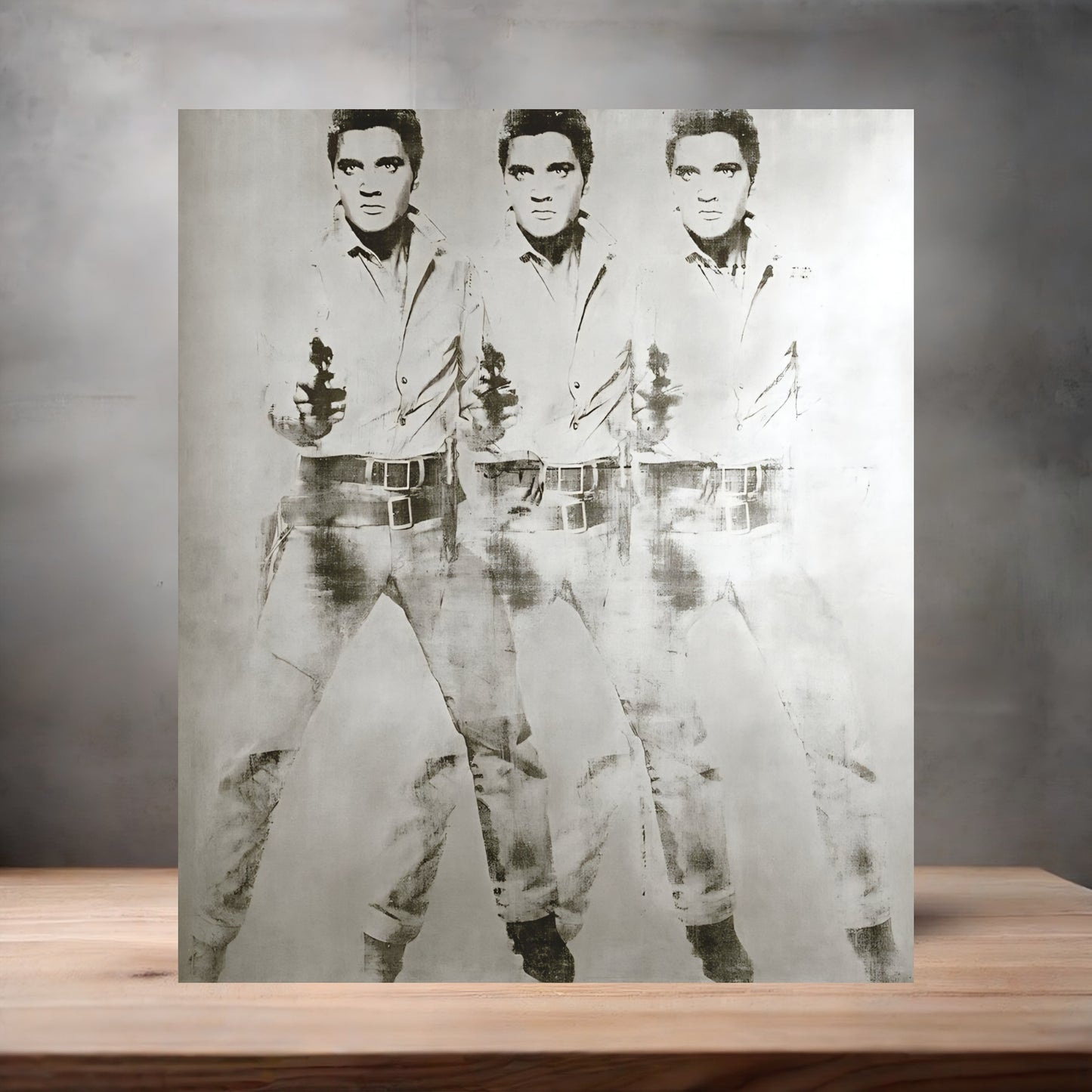 Andy Warhol Pop Art metal poster. Multiple sizes available. Triple Elvis