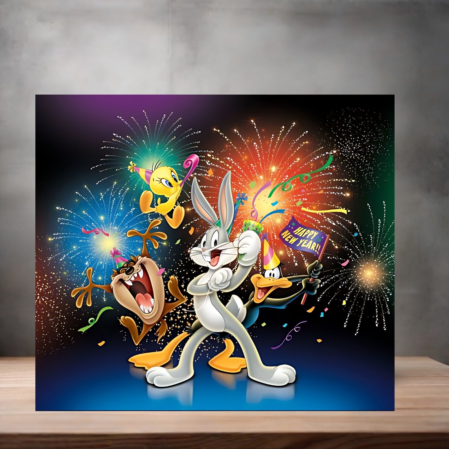Looney Tunes cartoon characters metal poster. Multiple sizes available. E