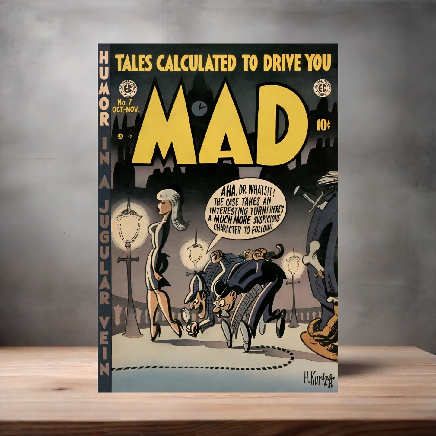 Mad Magazine cover metal poster. Multiple sizes available. Issue #7