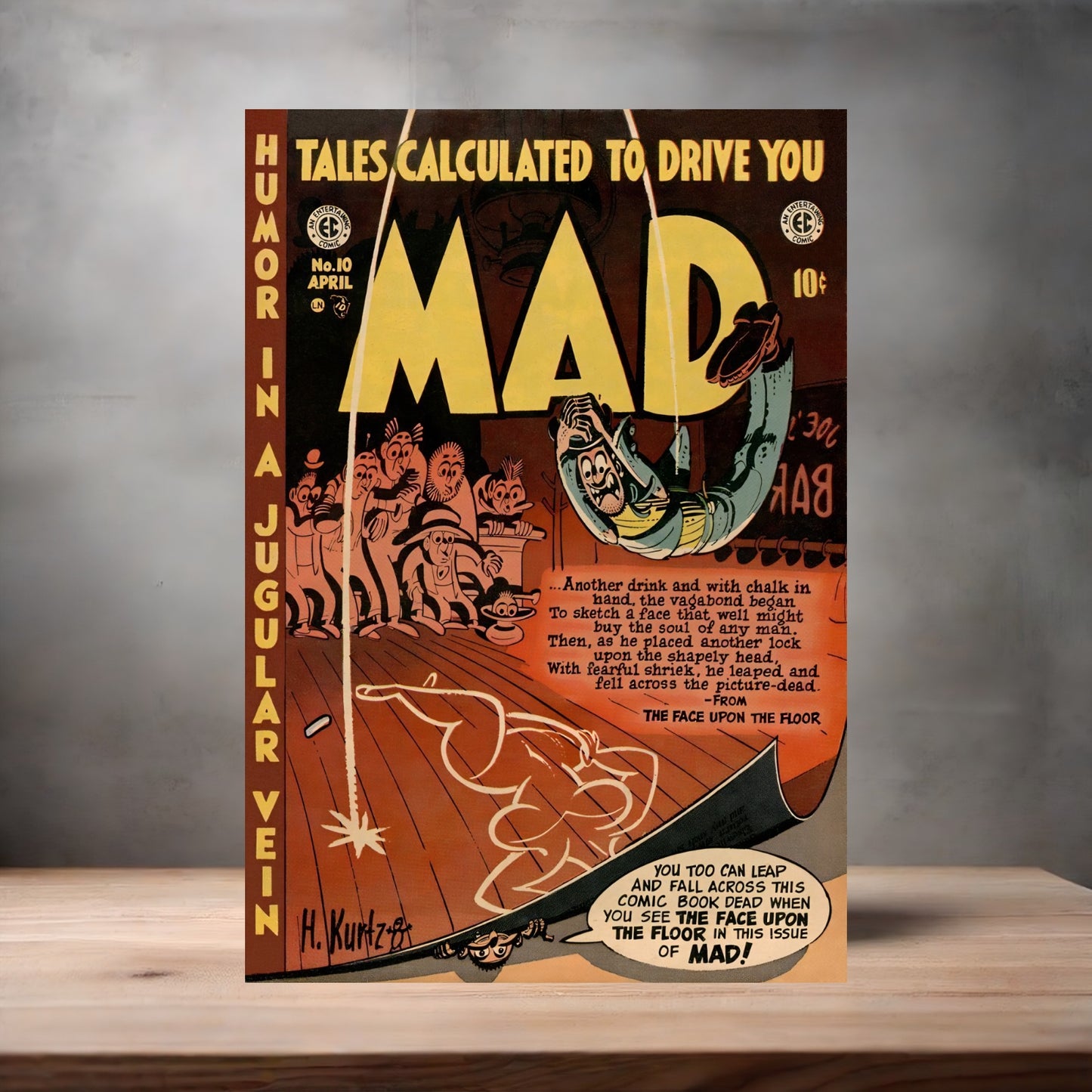 Mad Magazine cover metal poster. Multiple sizes available. Issue #10