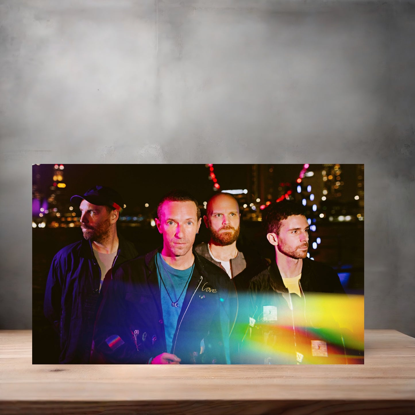 Coldplay poster on aluminum print. Multiple sizes available. G