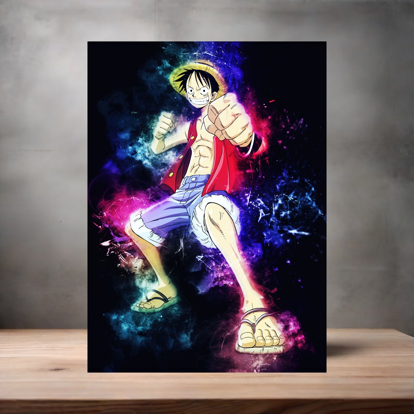 One Piece manga series metal poster. Multiple sizes available. Monkey D Luffy