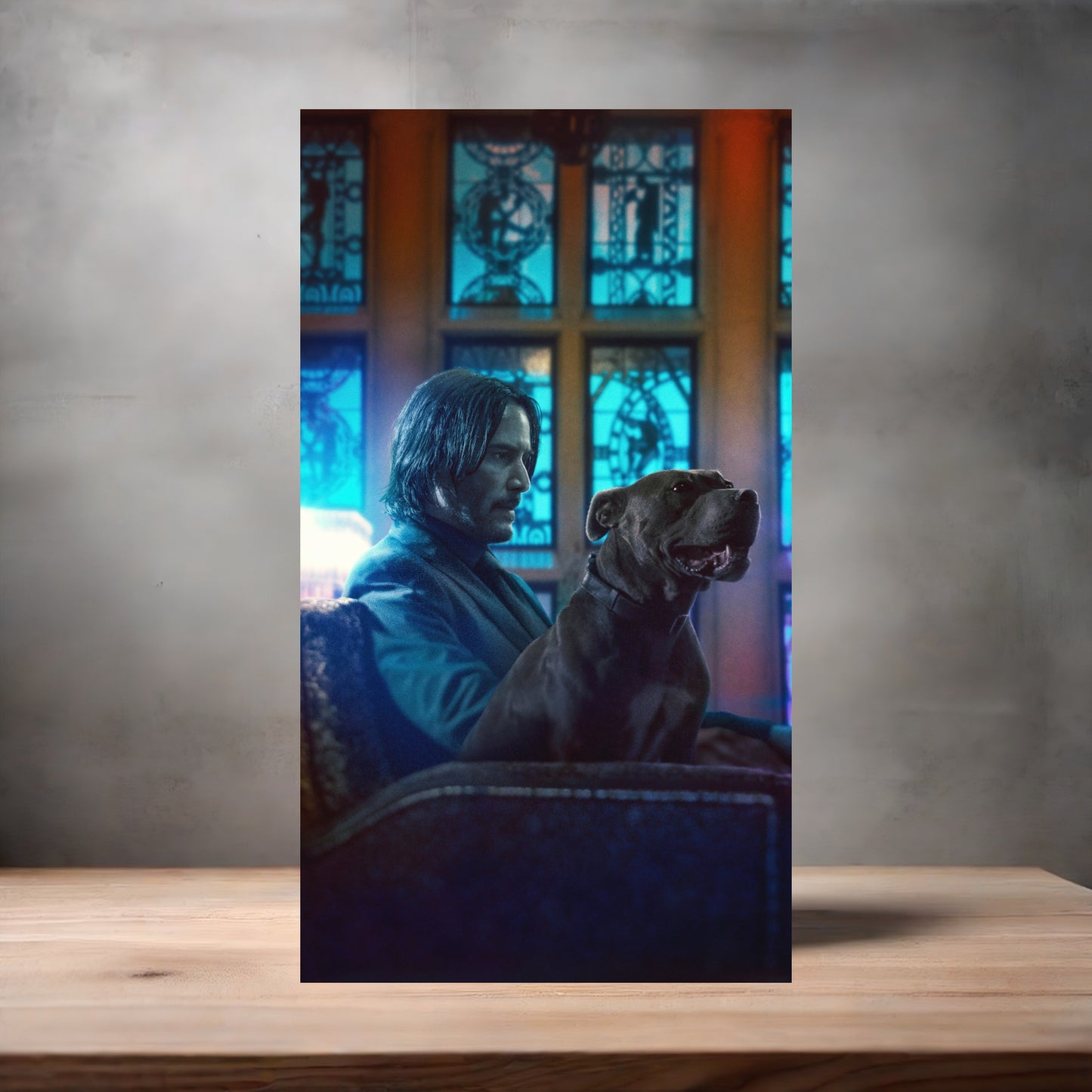 John Wick metal movie poster multiple size options. Keanu Reeves v4