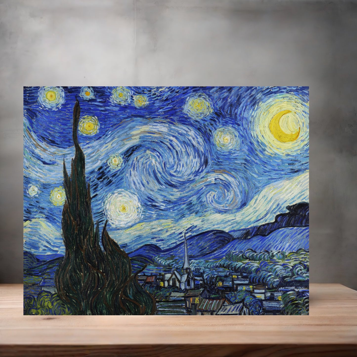 Museum Art on metal poster. Multiple sizes available. Vincent Van Gogh Starry Night