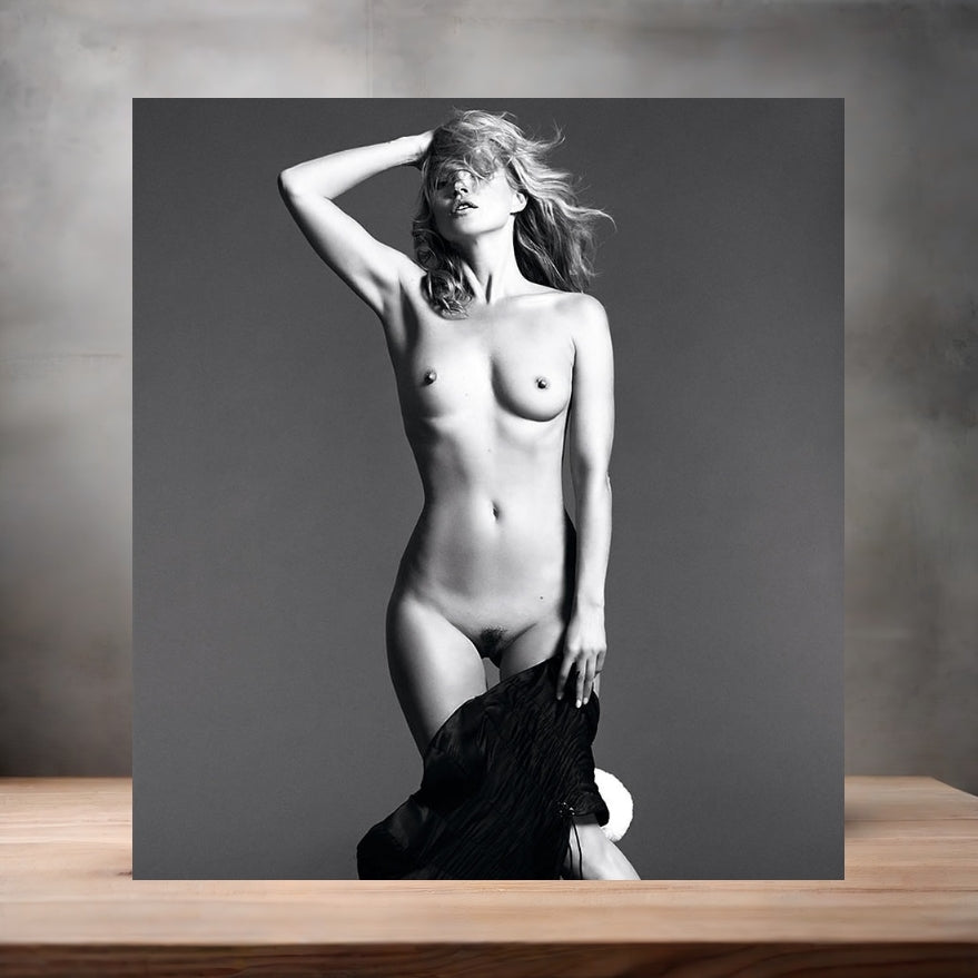 Playboy magazine metal poster. Multiple sizes available. Nude. Kate Moss v7