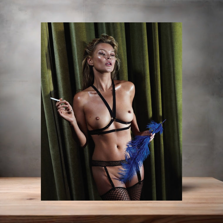 Playboy magazine metal poster. Multiple sizes available. Nude. Kate Moss v4