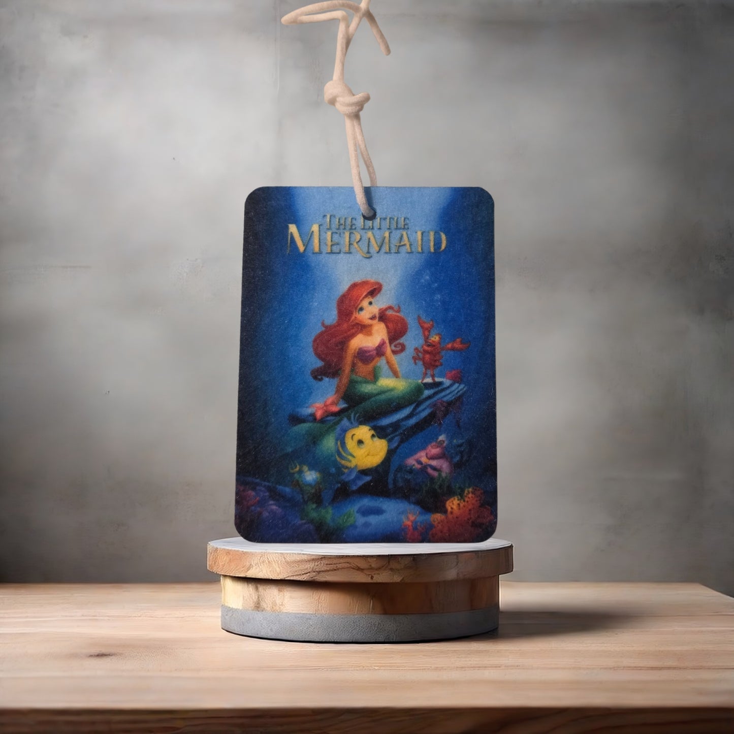 The Little Mermaid movie poster car air freshener. Many scents to choose from