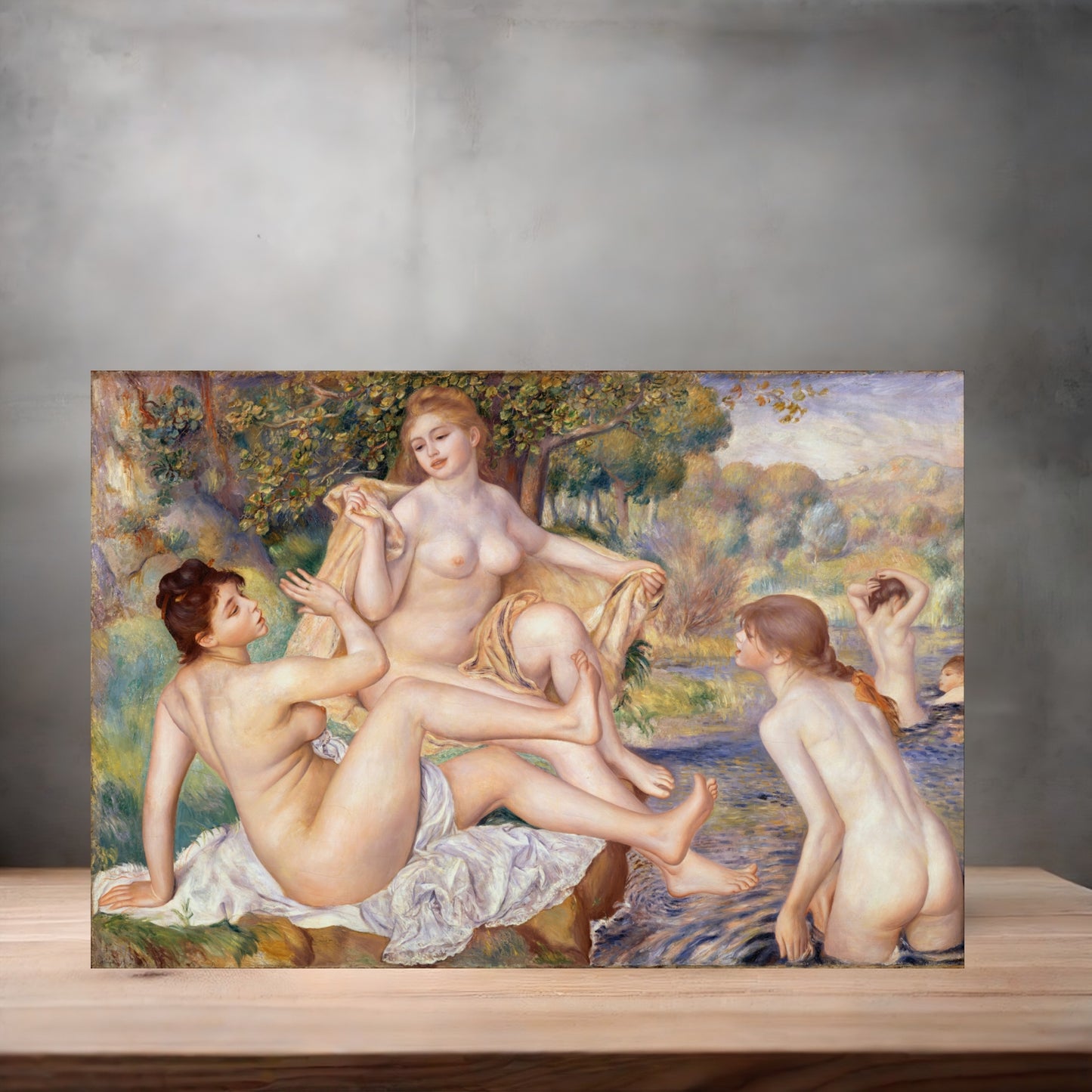 Museum Art on metal poster. Multiple sizes available. Pierre-Auguste Renoir the Large Bathers