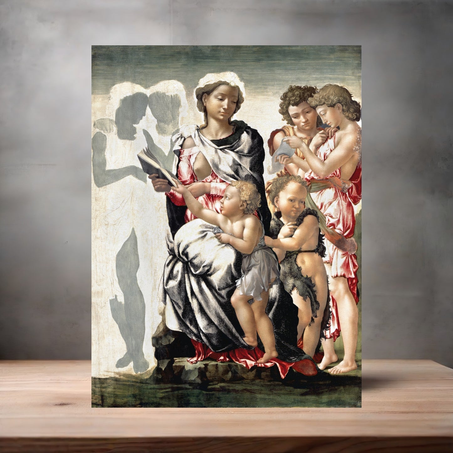 Museum Art on metal poster. Multiple sizes available. Michelangelo The Manchester Madonna