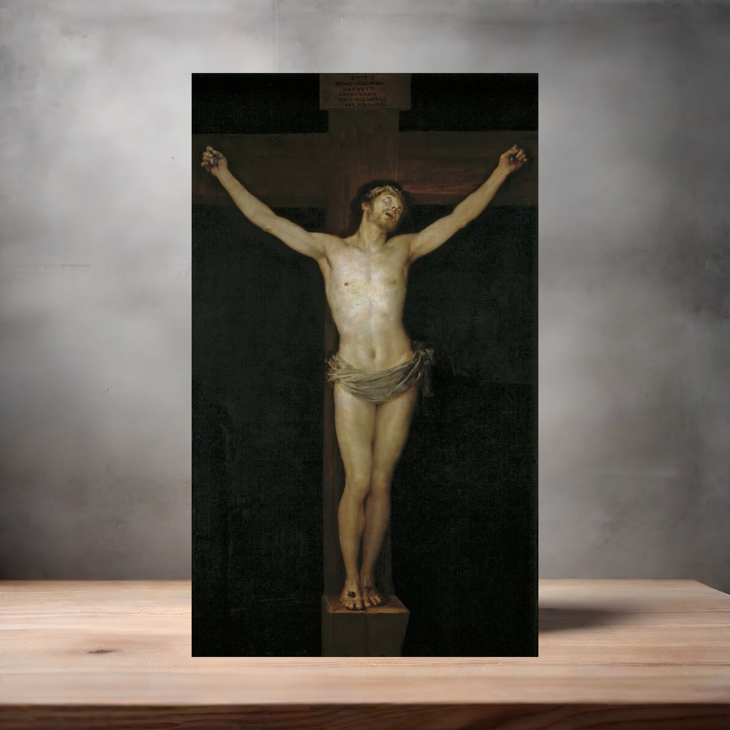 Museum Art on metal poster. Multiple sizes available. Francisco De Goya Christ Crucified