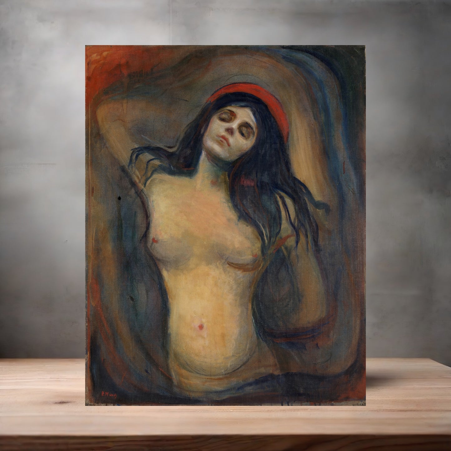 Museum Art on metal poster. Multiple sizes available. Edvard Munch Madonna