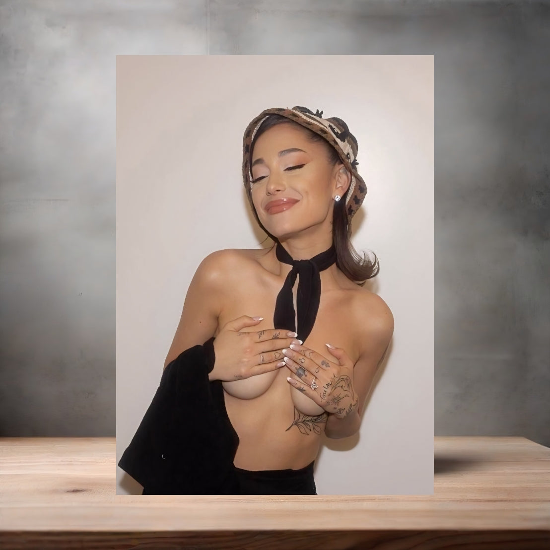 Ariana Grande metal poster. Multiple sizes available. Beautiful and sexy v2