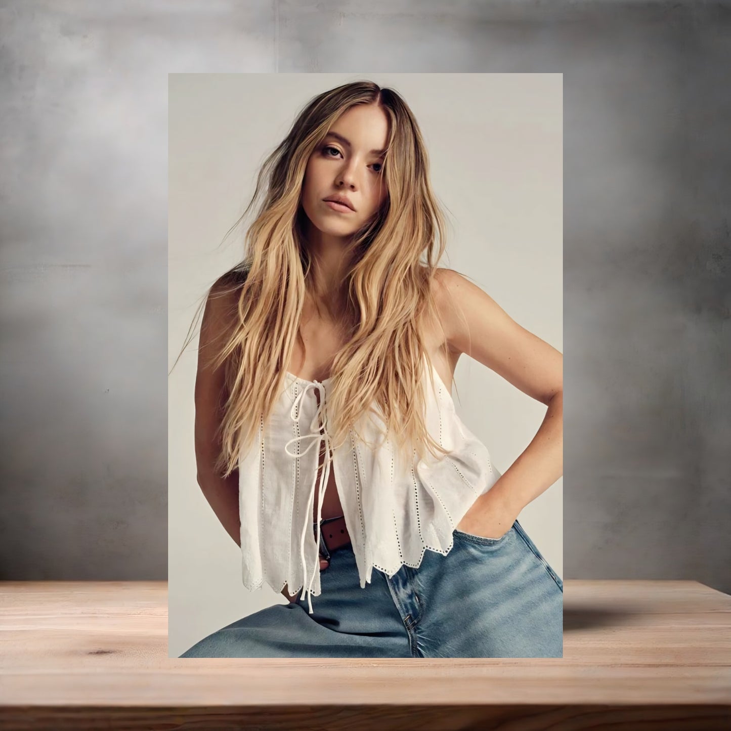 Sexy Sydney Sweeney metal poster. Multiple sizes available. Hot C3