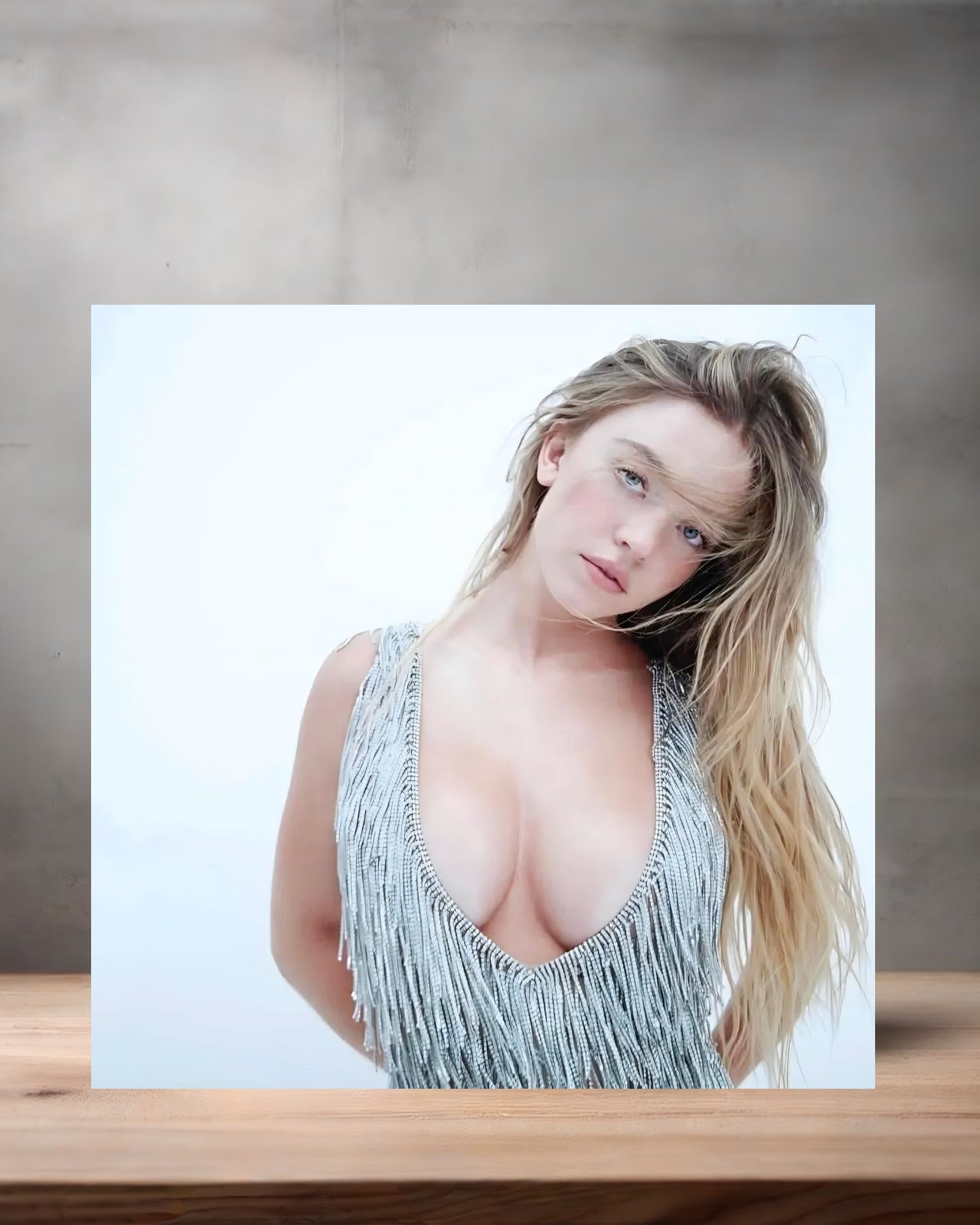 Sexy Sydney Sweeney metal poster. Multiple sizes available. Hot E4