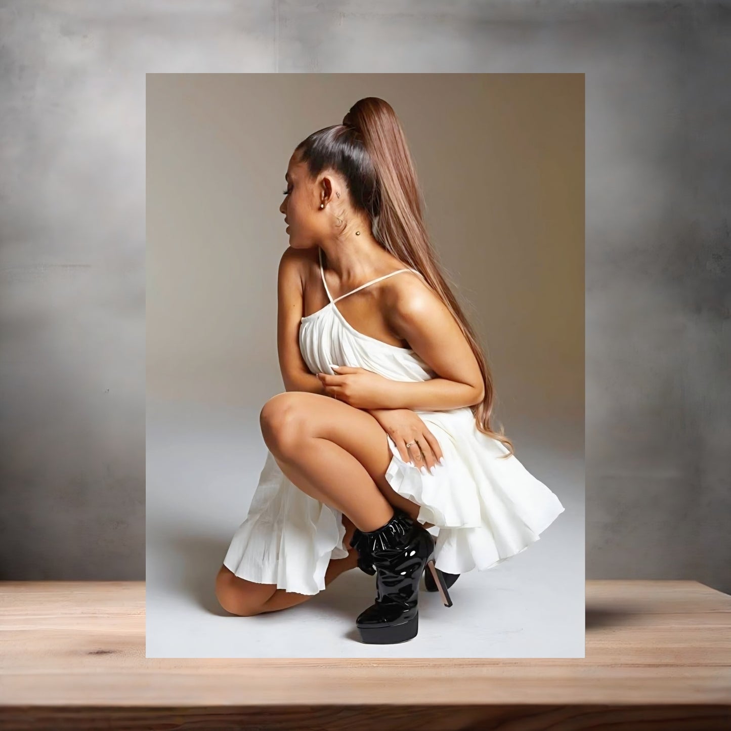Ariana Grande custom poster, metal print or keychain
