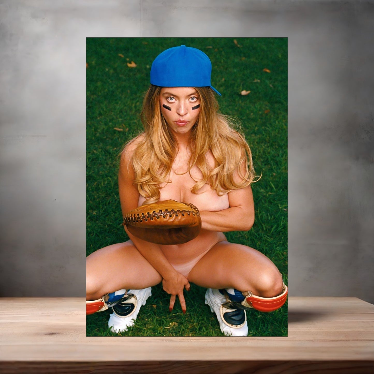 Sexy Sydney Sweeney metal poster. Multiple sizes available. Hot and sexy A5