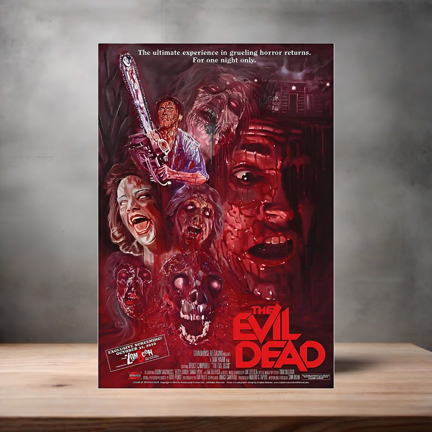 The Evil Dead horror movie poster with multiple size and finish options. B3