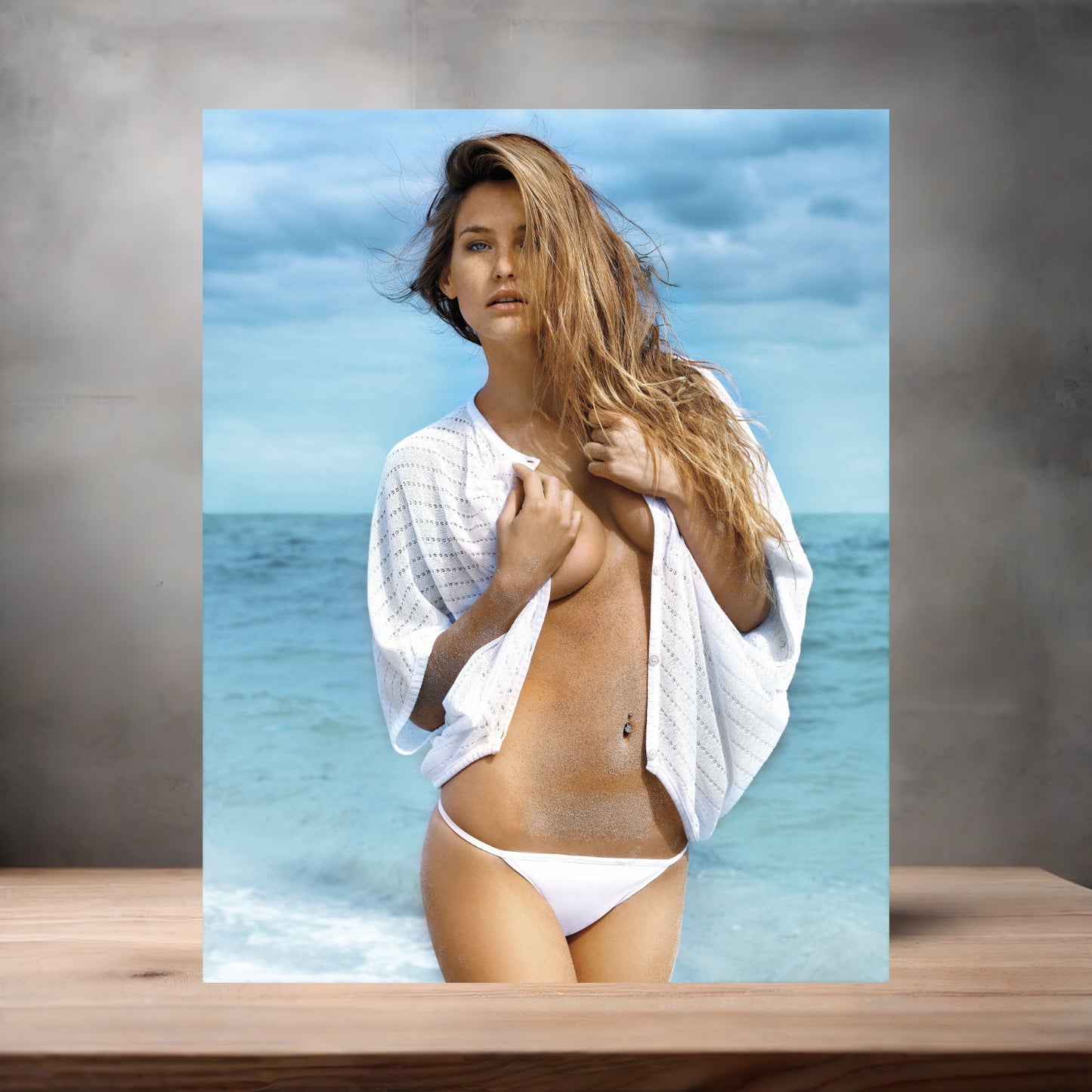 Bar Rafaeli sexy bikini poster with multiple size and finish options. B5
