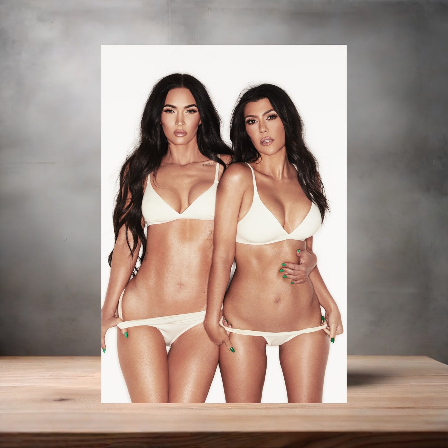 Kourtney Kardashian and Megan Fox NSFW poster with multiple size and finish options. Sexy A3